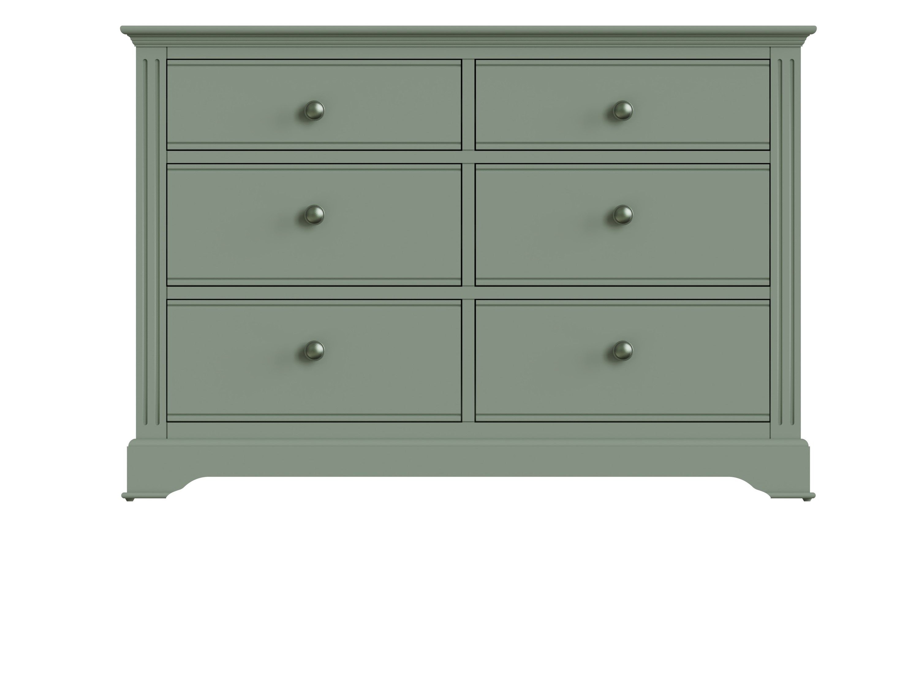 BP Cactus Green chest of 6 drawers