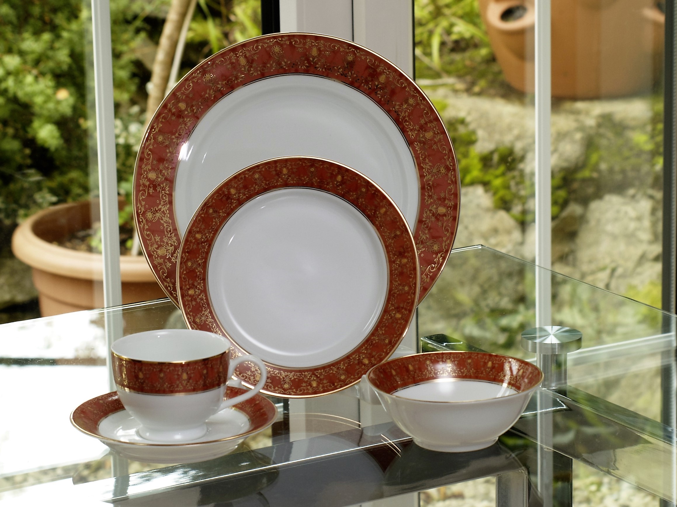 PALOMA RUST 28 PIECE DINNER SERVICE