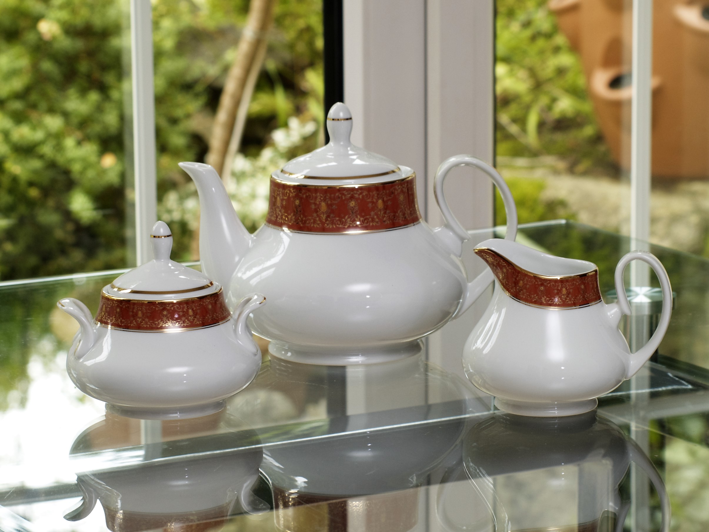 PALOMA RUST 3 PIECE TEA SET